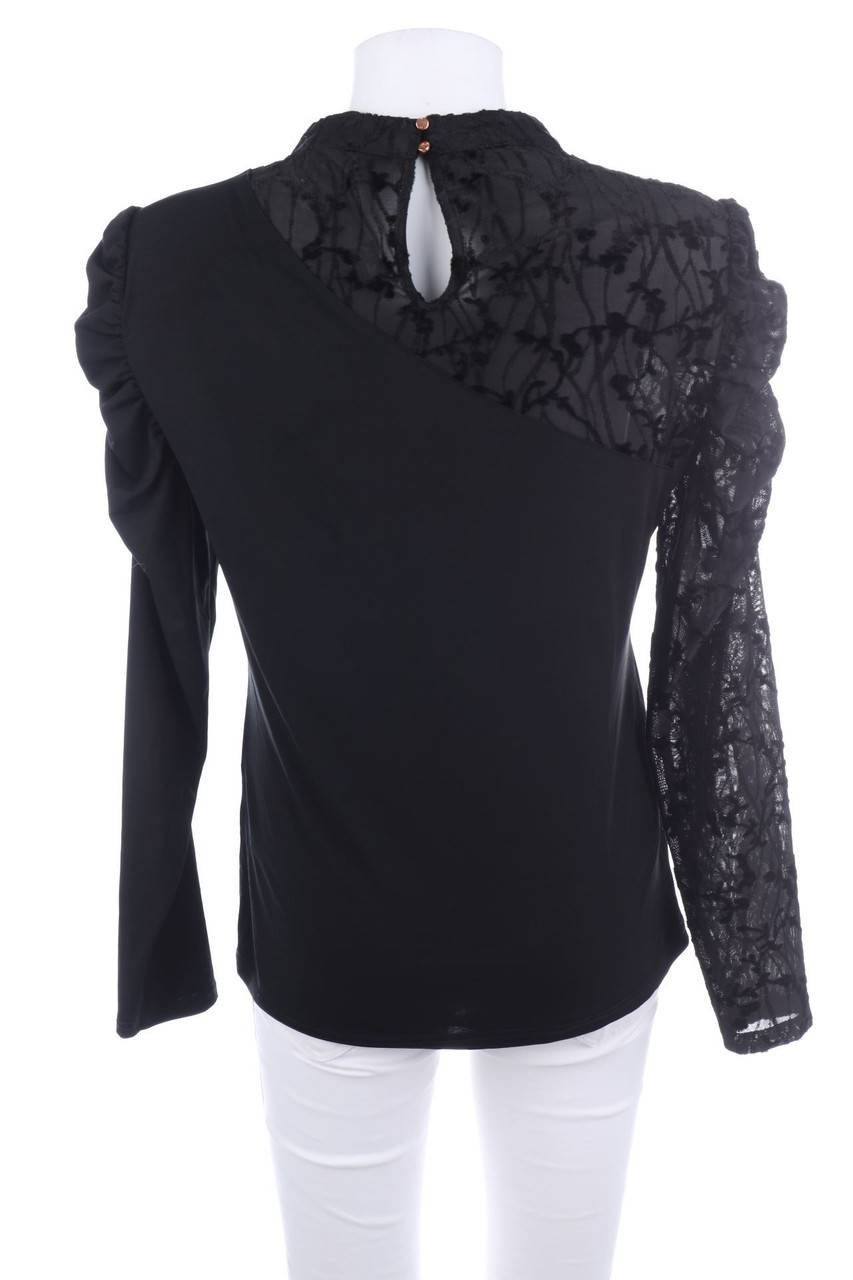 Carou Orsay Longsleeve-Shirt Mit Floralem Muster Mit Schleife
