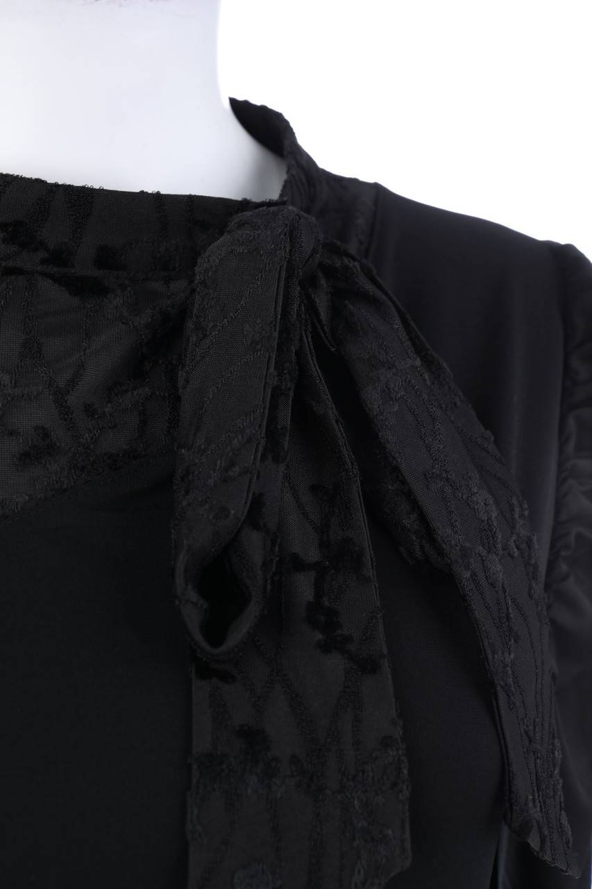 Carou Orsay Longsleeve-Shirt Mit Floralem Muster Mit Schleife