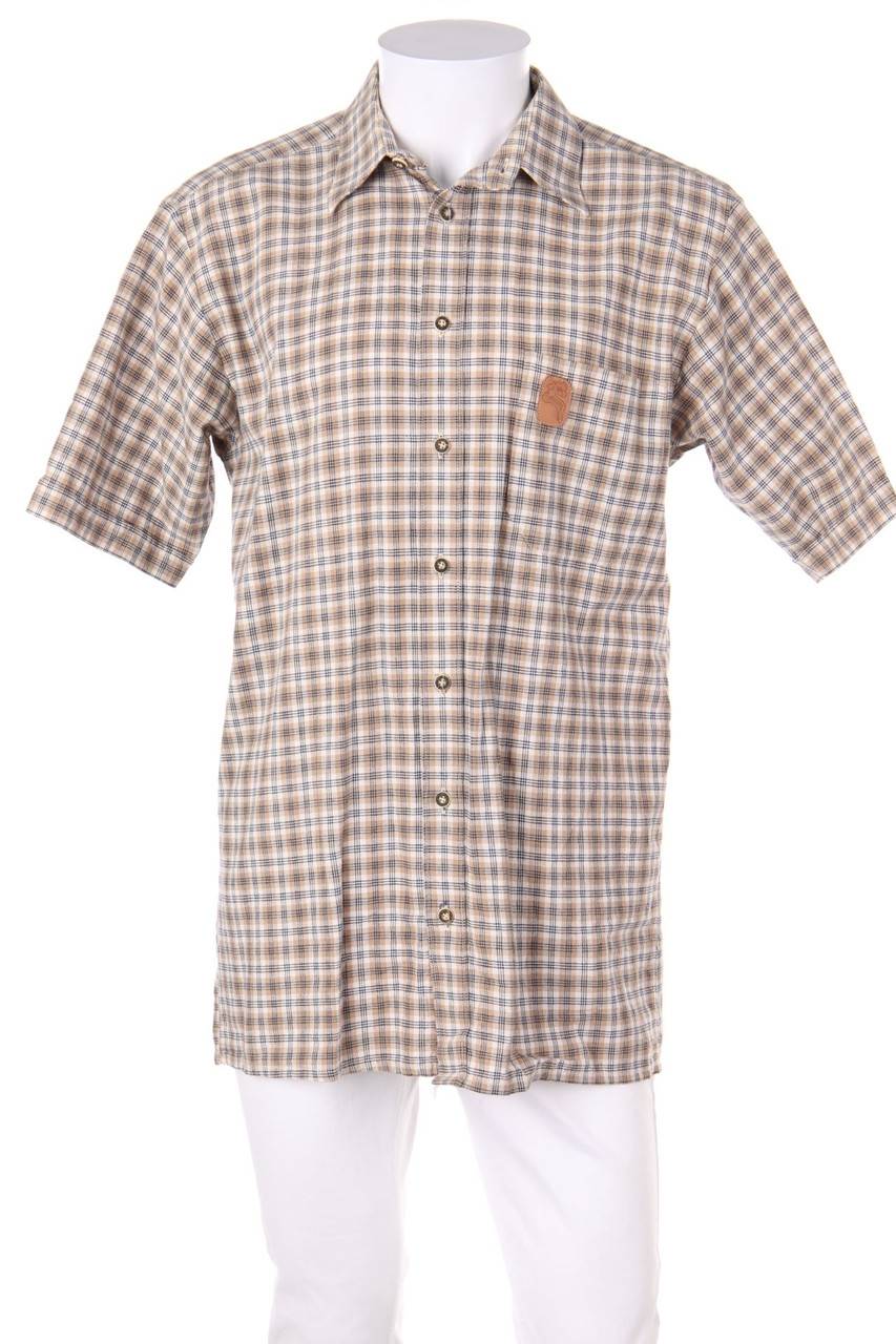 Carou OS Trachten Trachten-Hemd aus Baumwolle mit Karo-Muster