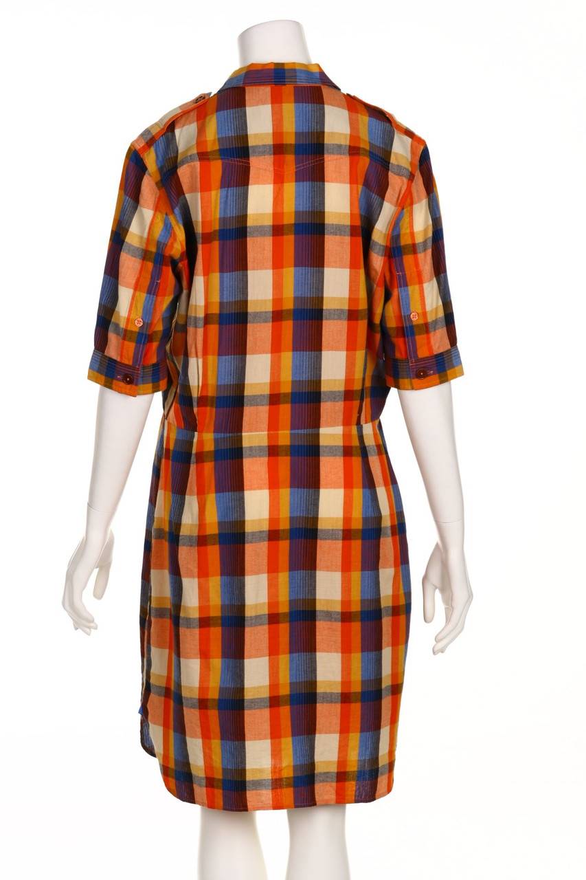 Carou Paul Smith Kleid Aus Baumwolle Mit Karo-Muster