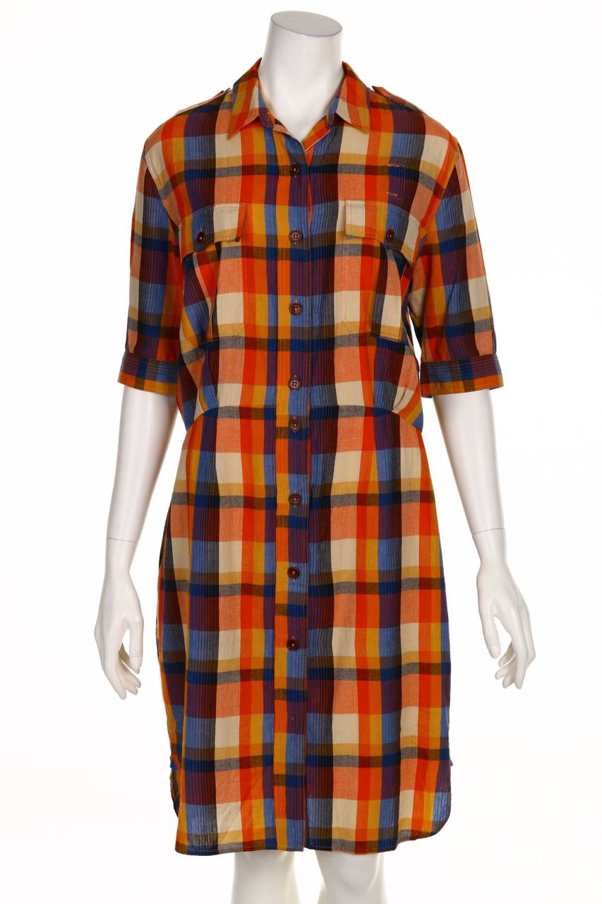 Carou Paul Smith Kleid aus Baumwolle mit Karo-Muster