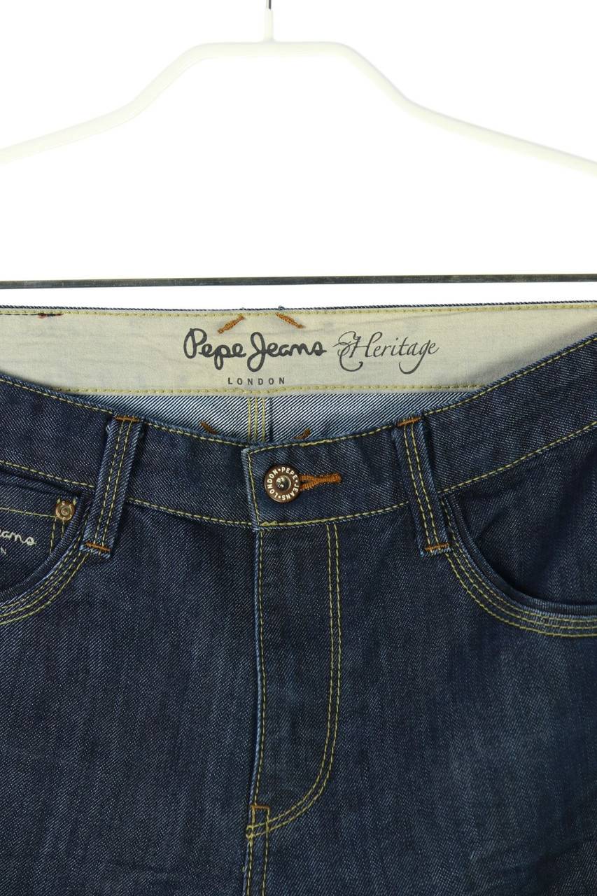 Carou Pepe Jeans Crinkle-Used Look Straight Cut Jeans