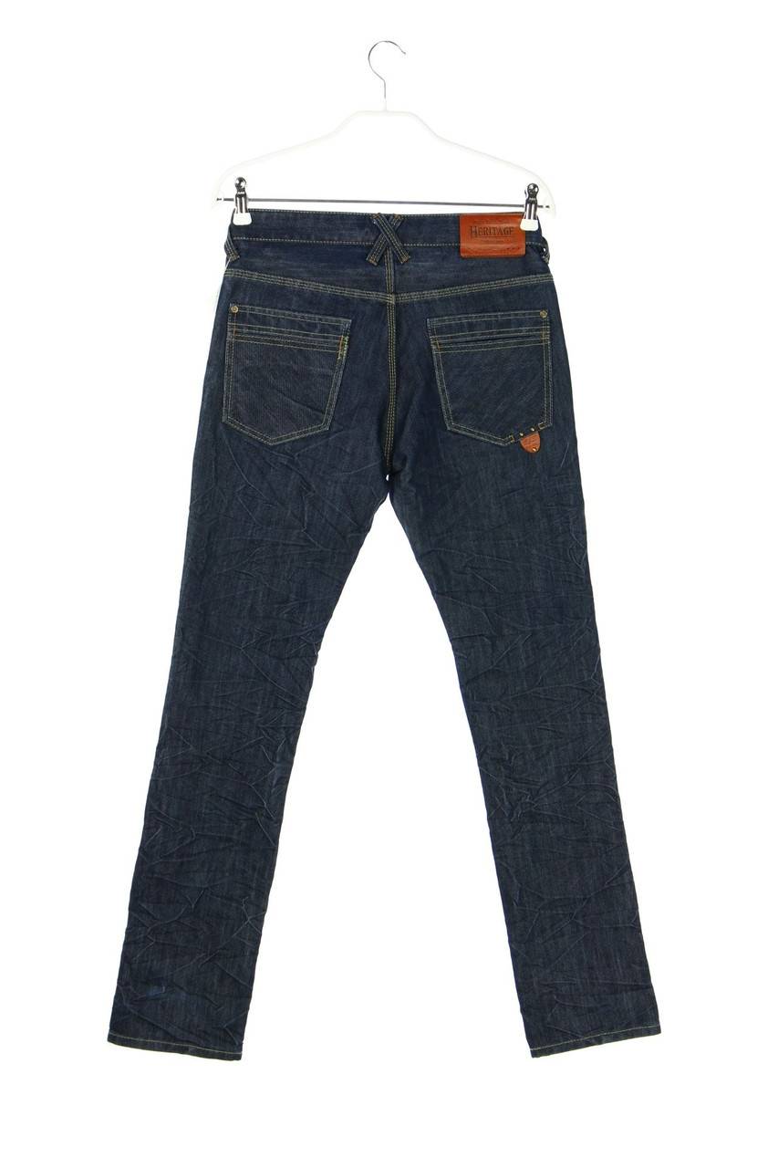 Carou Pepe Jeans Crinkle-Used Look Straight Cut Jeans