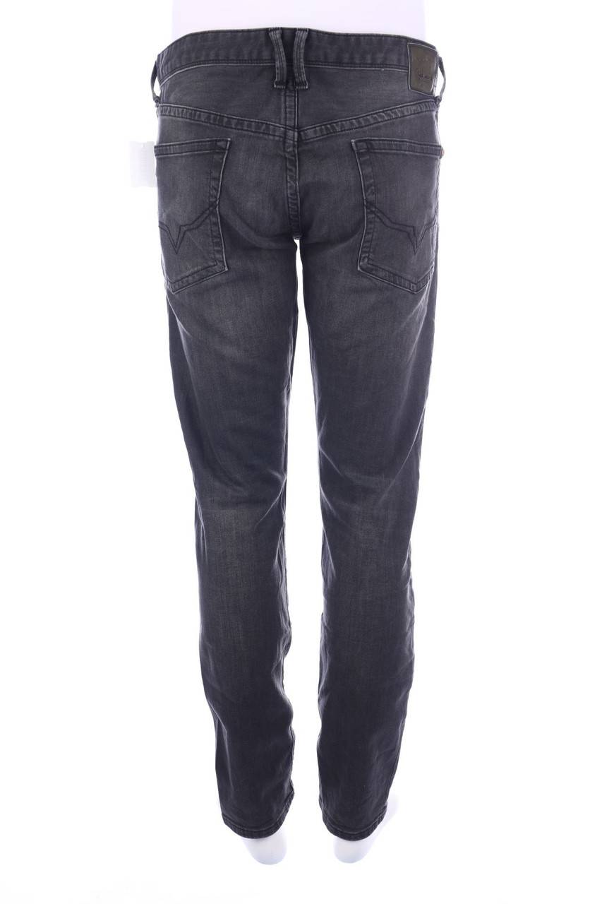 Carou Pepe Jeans Used Look Straight Cut Jeans Mit Logo-Patch