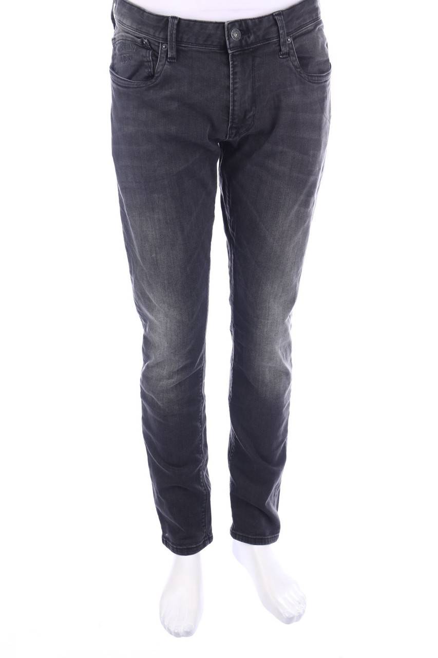 Carou Pepe Jeans Used Look Straight Cut Jeans mit Logo-Patch