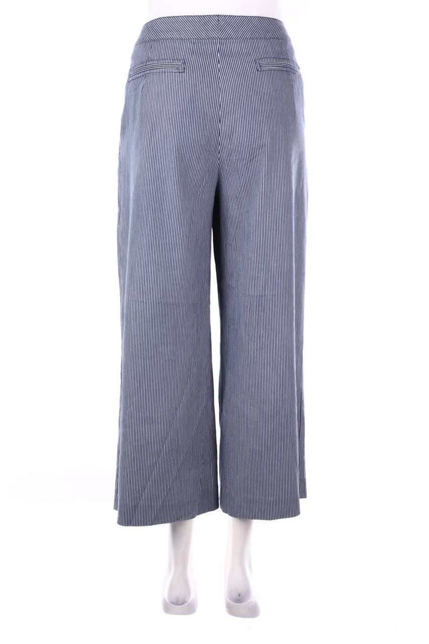 Carou Peter Hahn Cropped-Bundfaltenhose Mit Streifen