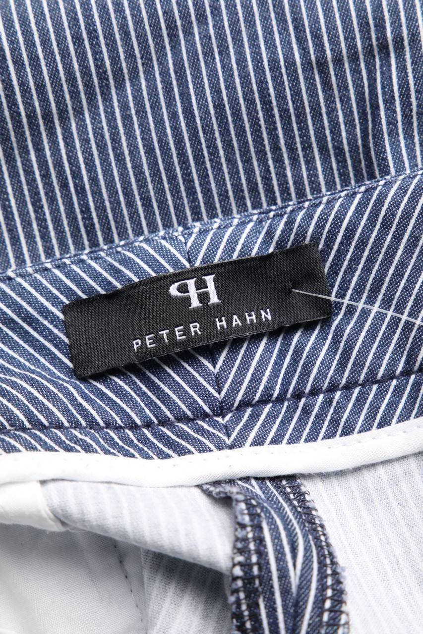 Carou Peter Hahn Cropped-Bundfaltenhose Mit Streifen