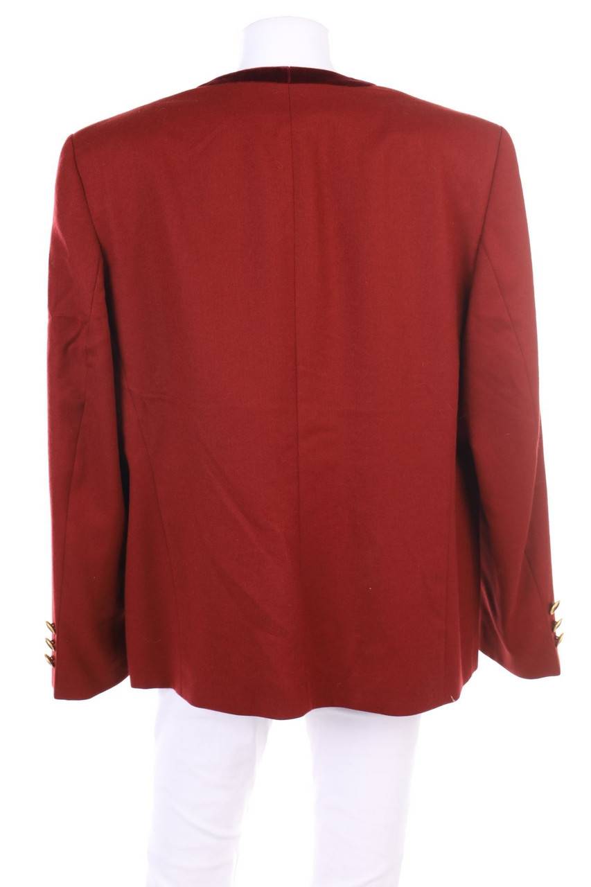 Carou Peter Hahn Vintage-Blazer Mit Samt Mit Schmuck-Knöpfen