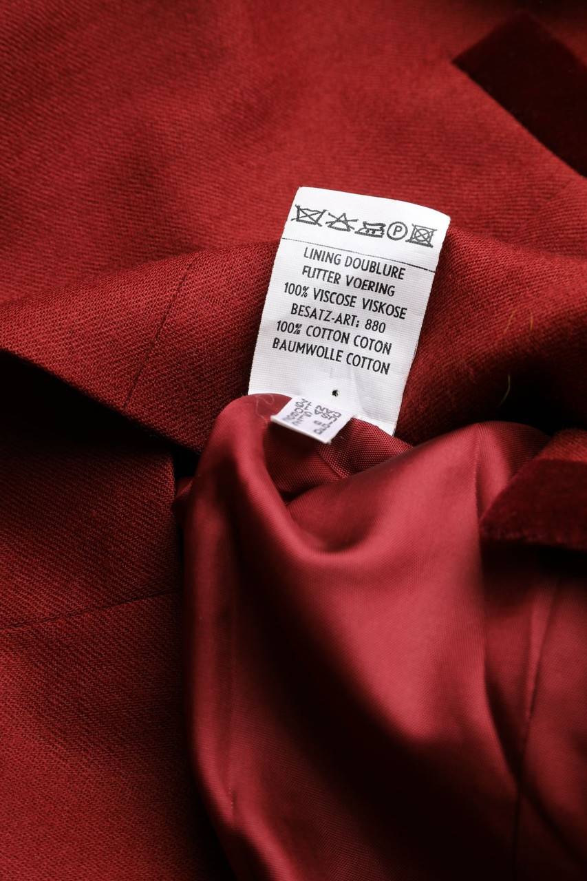 Carou Peter Hahn Vintage-Blazer Mit Samt Mit Schmuck-Knöpfen