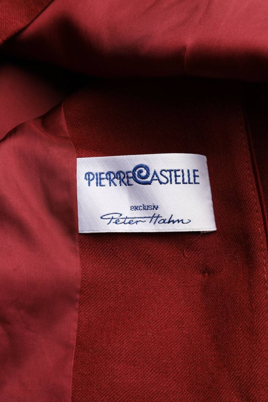 Carou Peter Hahn Vintage-Blazer Mit Samt Mit Schmuck-Knöpfen