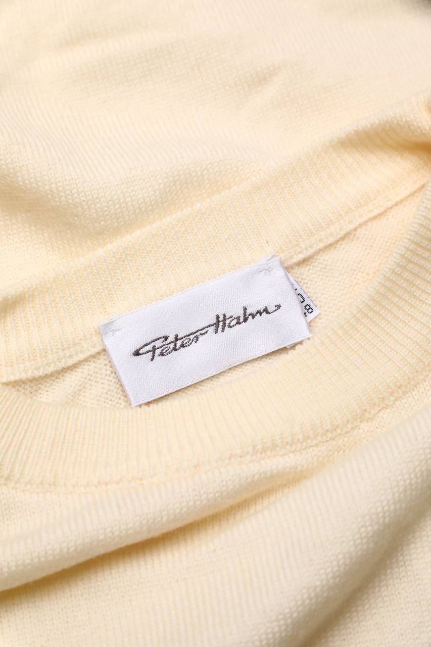 Carou Peter Hahn Vintage-Strick-Pullover Aus Reiner Schurwolle