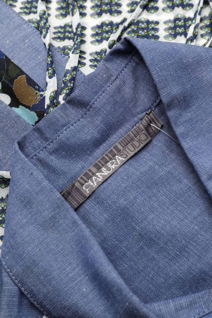 Carou PIANURASTUDIO ärmellose Hemd-Bluse Mit Schnürung