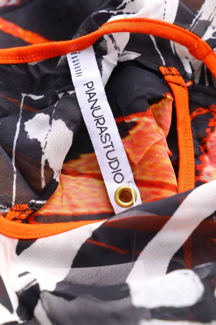 Carou PIANURASTUDIO Bluse Mit Asymmetrischem Schnitt