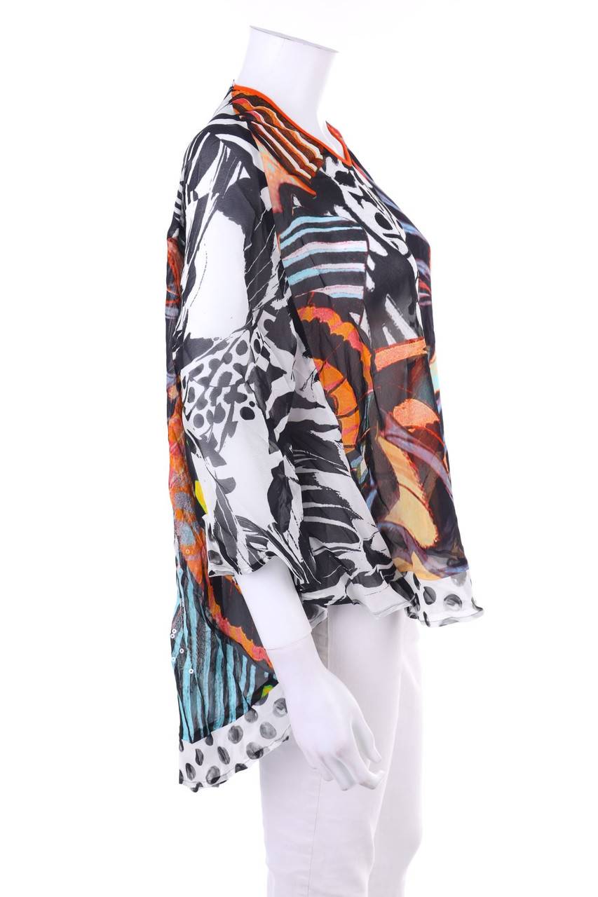 Carou PIANURASTUDIO Bluse Mit Asymmetrischem Schnitt