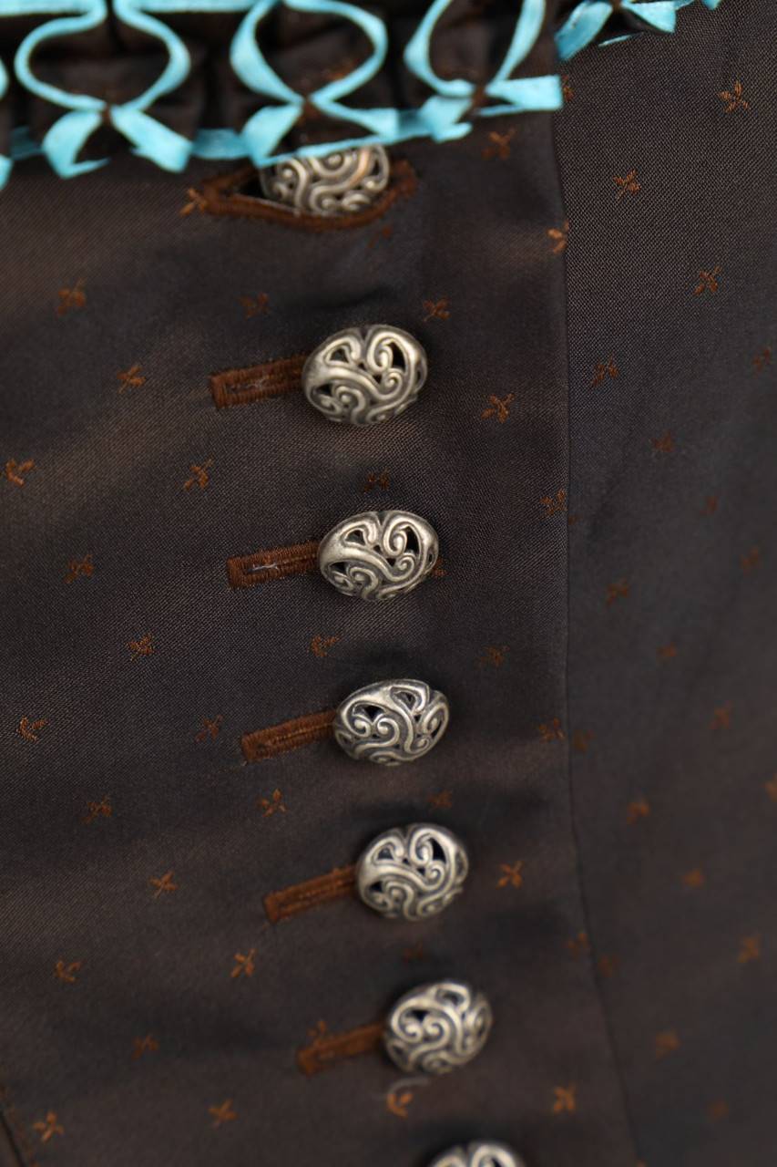 Carou Pöllinger LEDER & TRACHT Landhaus-Kleid Mit Knöpfen