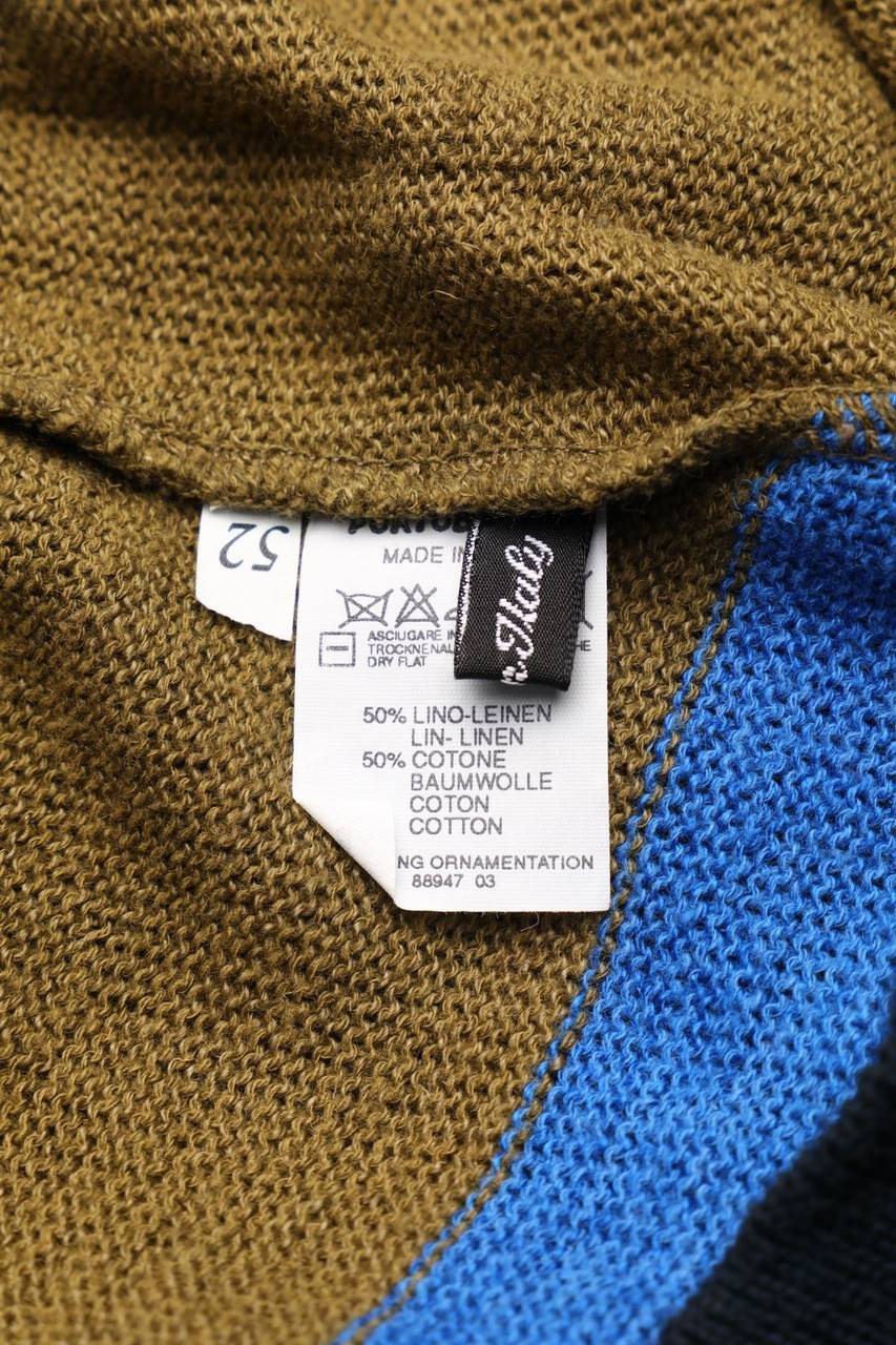 Carou PORTOBELLO´S Pullover Aus Leinen-Mix Mit Stickereien