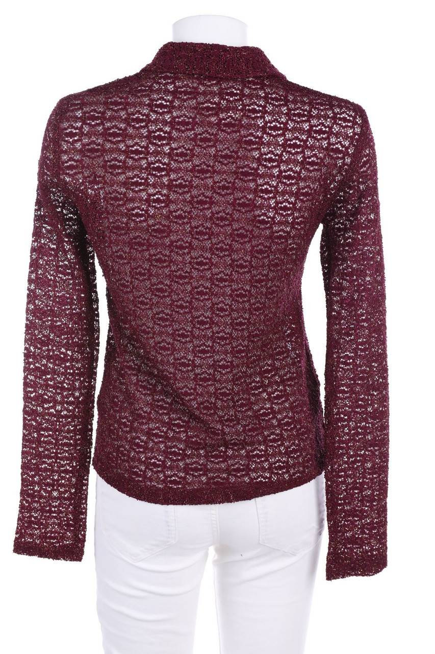 Carou Promod Hemd-Bluse Aus Spitze Mit Metallic-Effekt