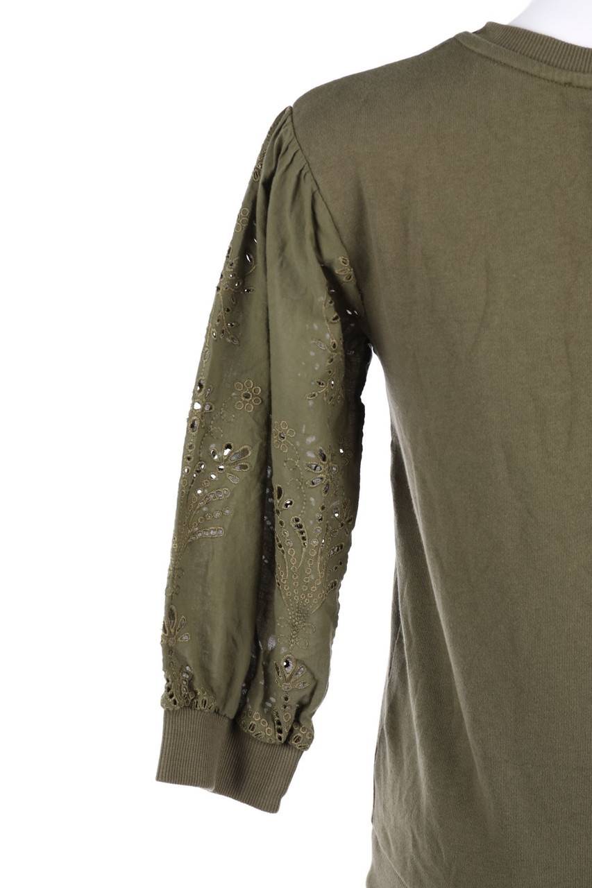 Carou Promod Sweatshirt Mit 3/4-Ärmel Mit Stickereien