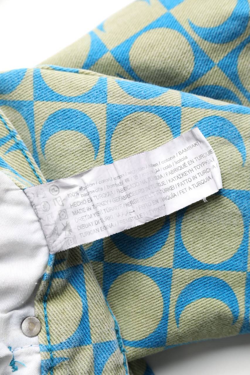 Carou PULL&BEAR Straight Cut Jeans Mit Geometrischem Muster