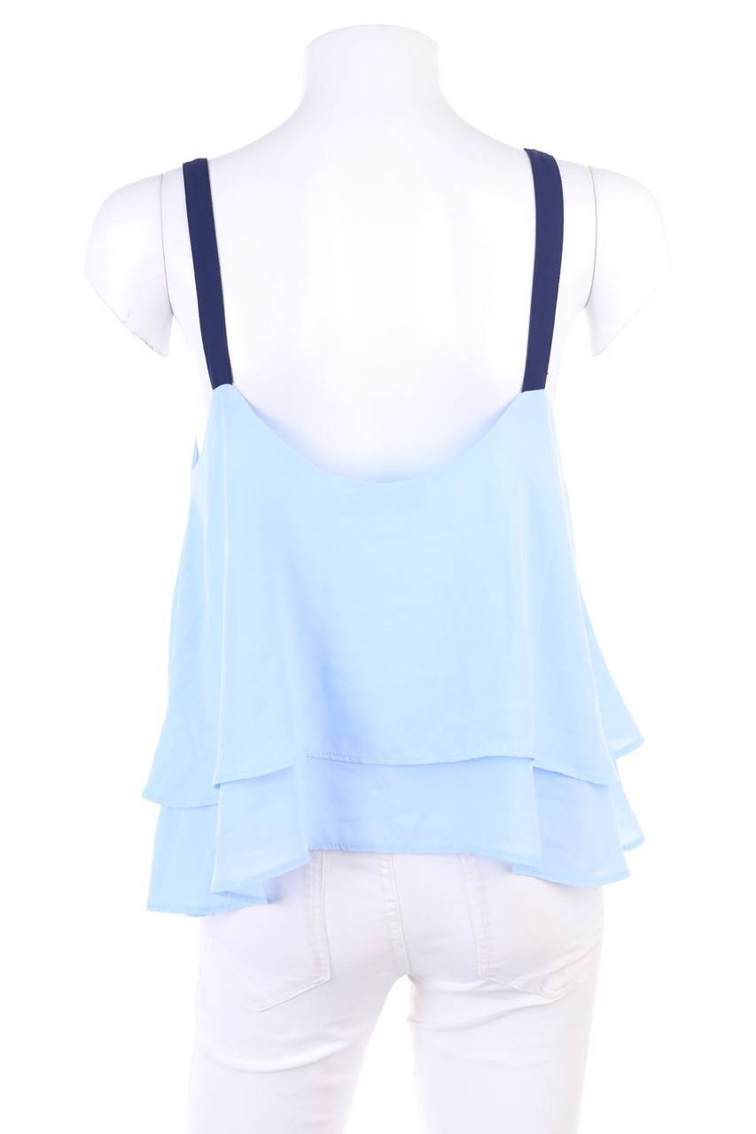 Carou PULL&BEAR Top In A-Linie Im Layer Look Mit Tiefem Ausschnitt