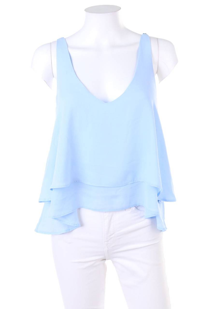 Carou PULL&BEAR Top in A-Linie im Layer Look mit tiefem Ausschnitt