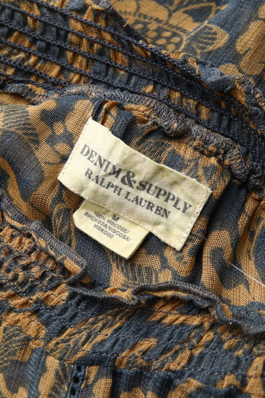 Carou RALPH LAUREN DENIM & SUPPLY Cold-Shoulder-Bluse Mit Floralem Muster