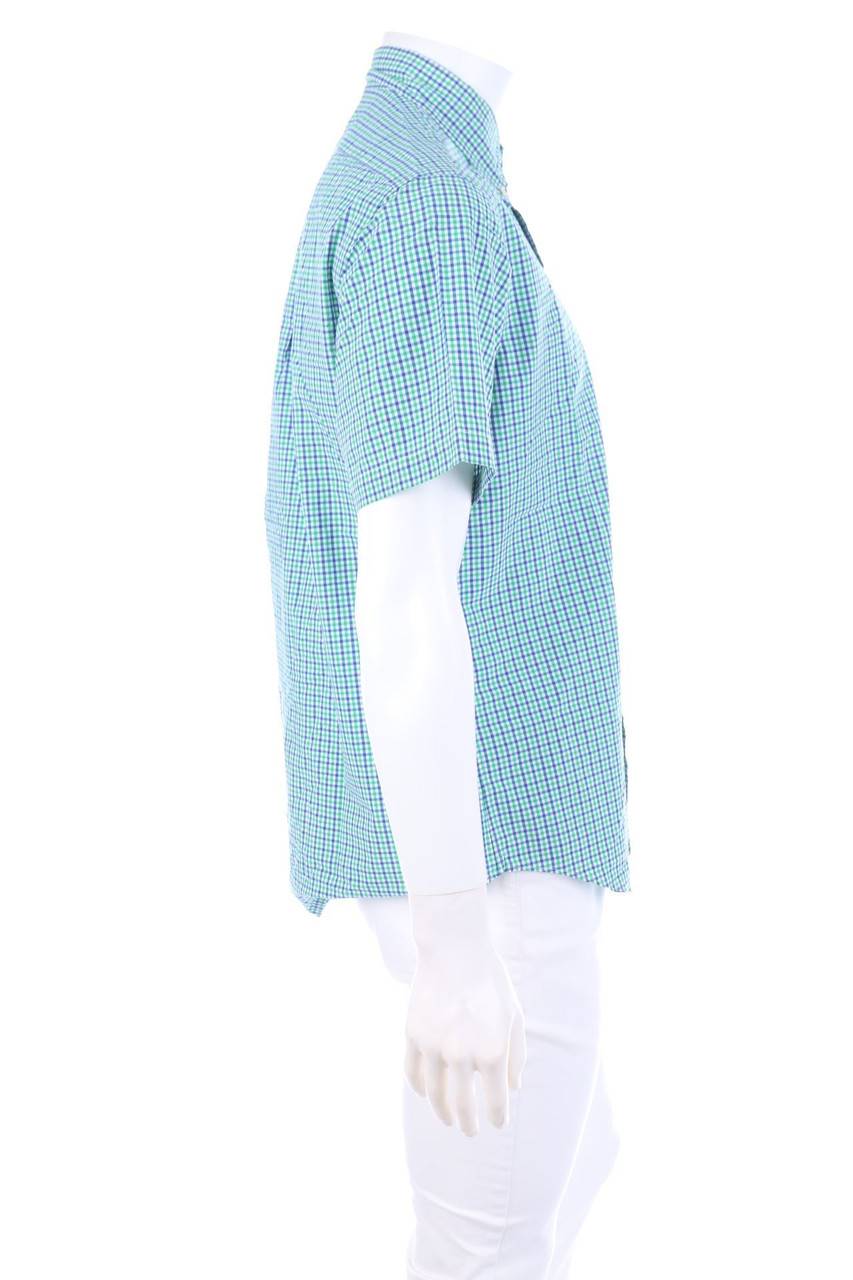 Carou RALPH LAUREN Karo-Kurzarm-Hemd Mit Button-down-Kragen