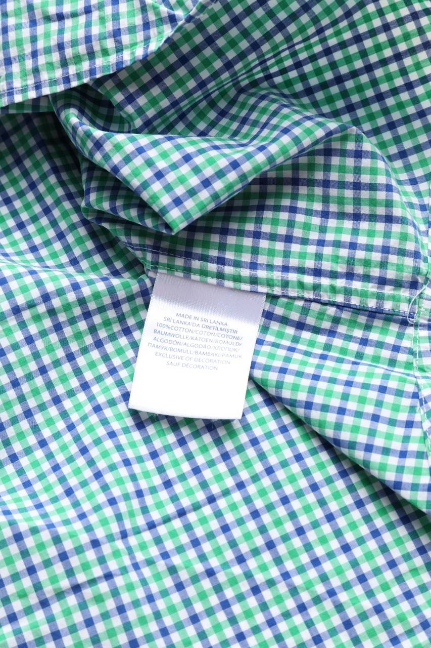 Carou RALPH LAUREN Karo-Kurzarm-Hemd Mit Button-down-Kragen
