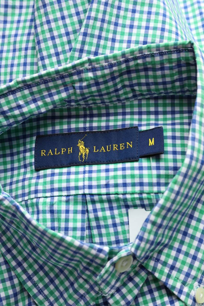 Carou RALPH LAUREN Karo-Kurzarm-Hemd Mit Button-down-Kragen