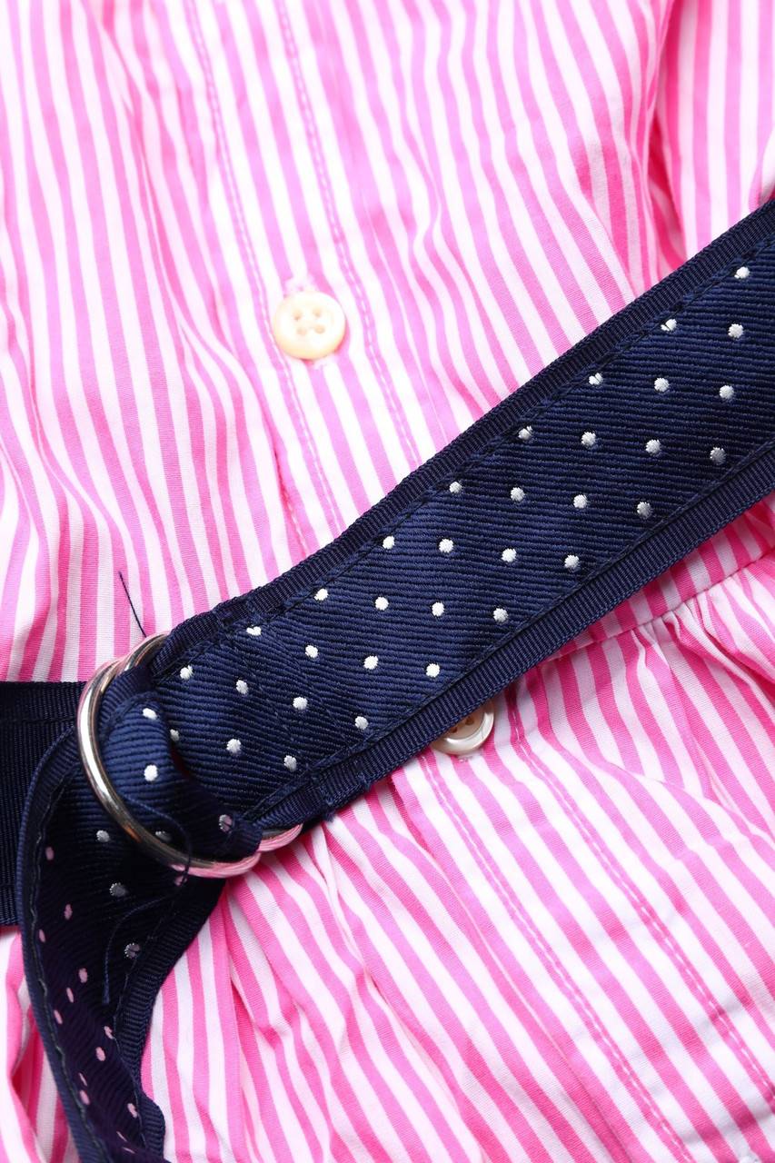 Carou RALPH LAUREN Streifen-Kleid Mit Logo-Stickerei