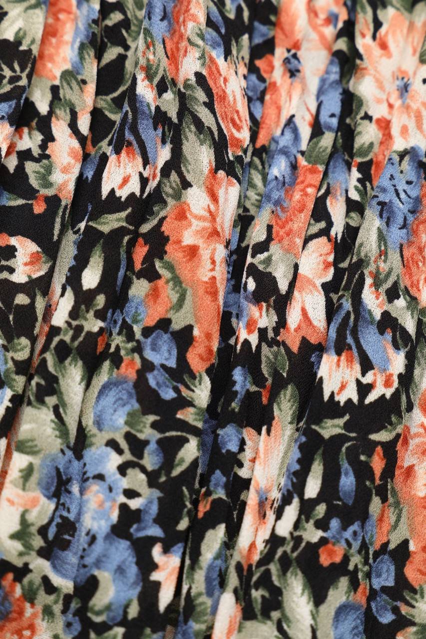 Carou RASPBERRY Collection Vintage-Midirock Mit Blumen-Print