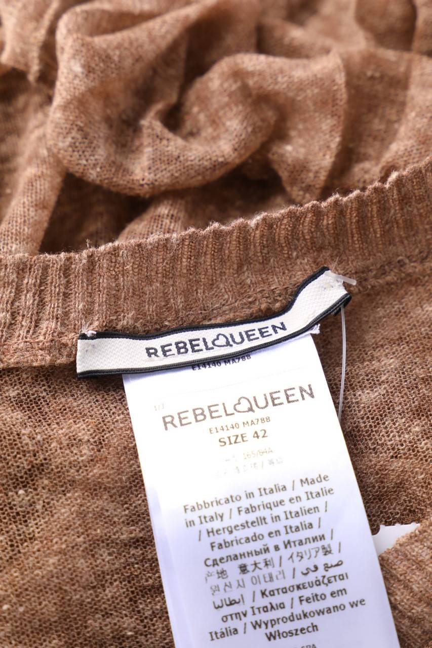 Carou REBEL QUEEN By LIU JO Strickkleid Aus Leinen-Mix Im Layer Look
