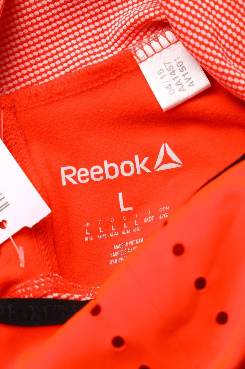 Carou Reebok Print-Sport-Longsleeve-Shirt Mit Kapuze