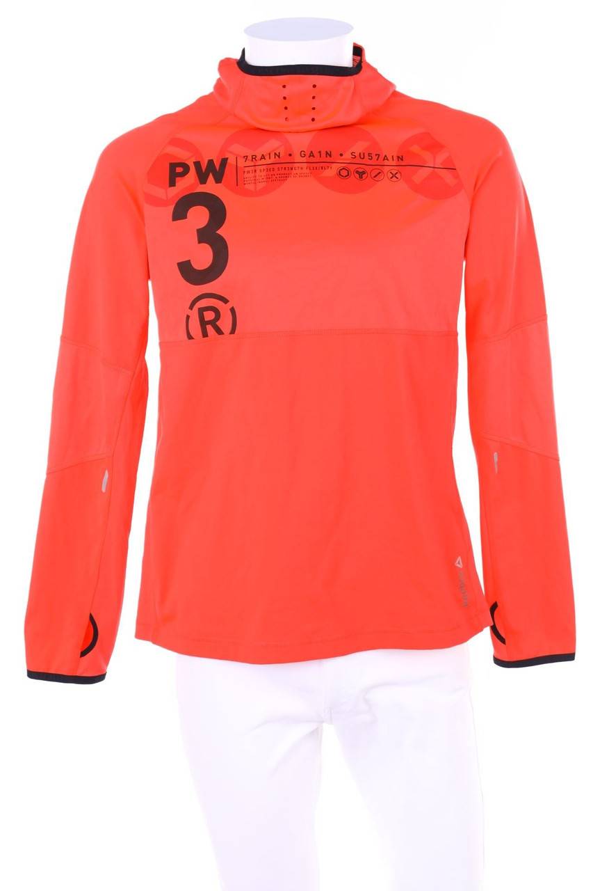 Carou Reebok Print-Sport-Longsleeve-Shirt mit Kapuze