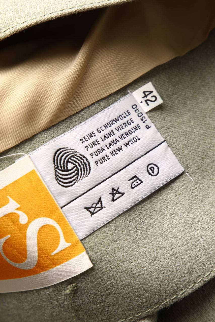 Carou René Schaad Vintage-Blazer-Jacke Aus Schurwolle