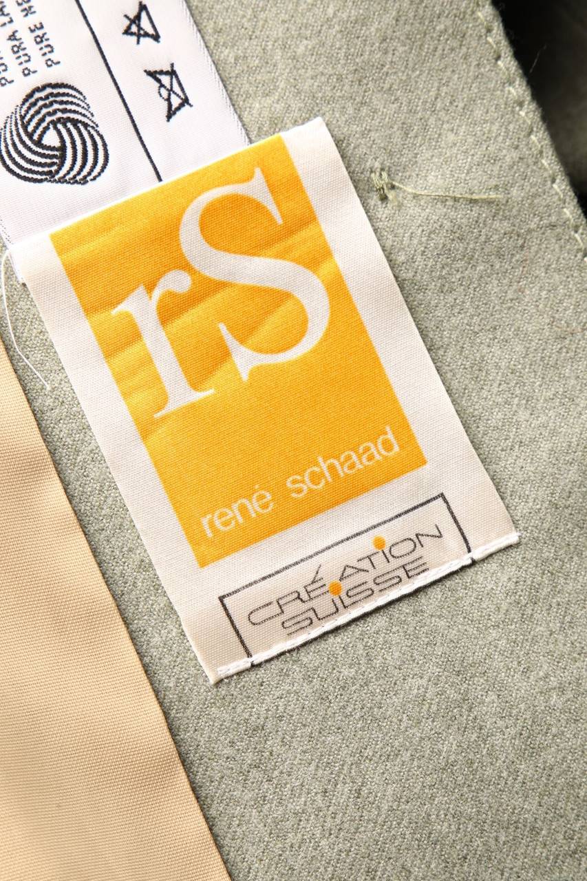 Carou René Schaad Vintage-Blazer-Jacke Aus Schurwolle