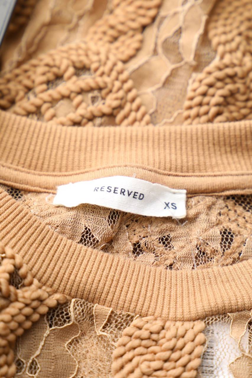 Carou RESERVED Longsleeve-Shirt Aus Spitze Mit Applikationen