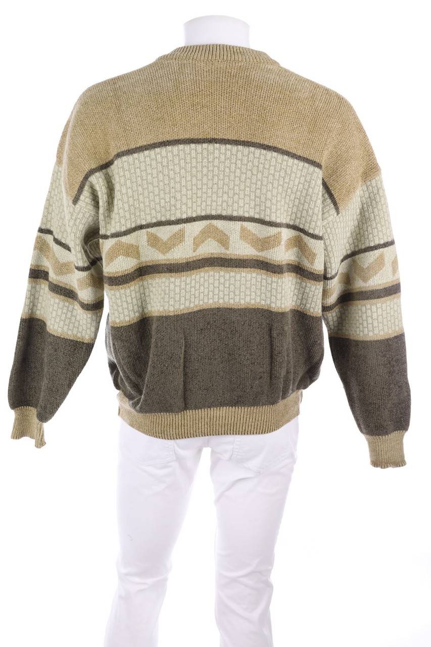 Carou Rivelli Pullover Aus Woll-Mix Mit Geometrischem Muster