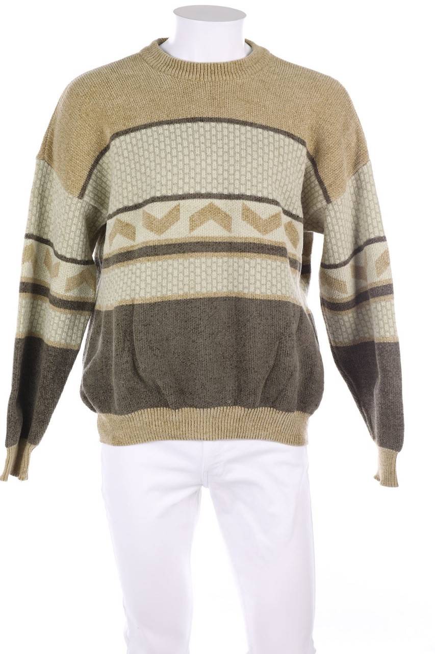 Carou Rivelli Pullover aus Woll-Mix mit geometrischem Muster