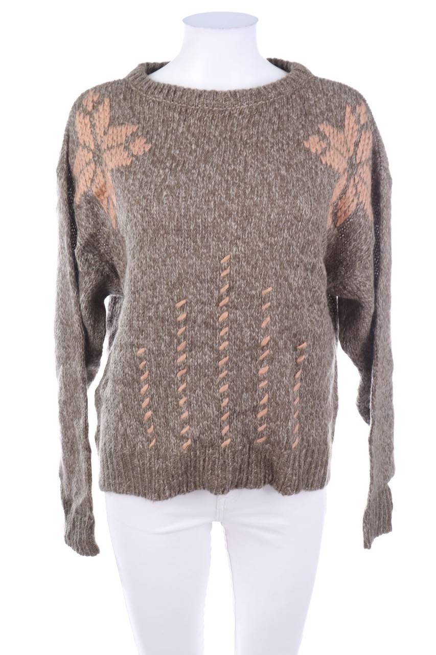 Carou Roberta Puccini COLLECTION Strick-Pullover mit floralem Muster