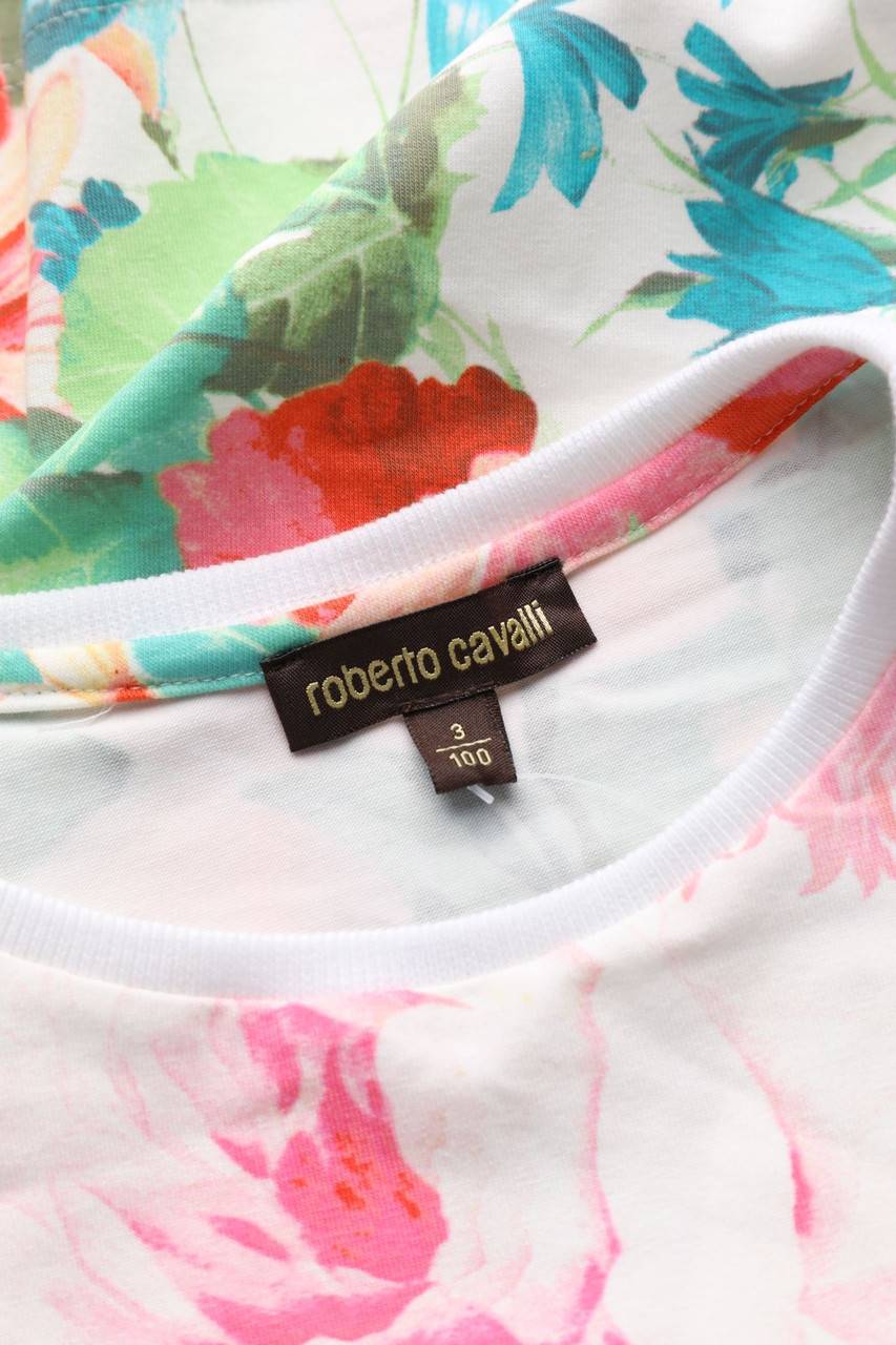 Carou Roberto Cavalli Oversize-T-Shirt Mit Blumen-Print