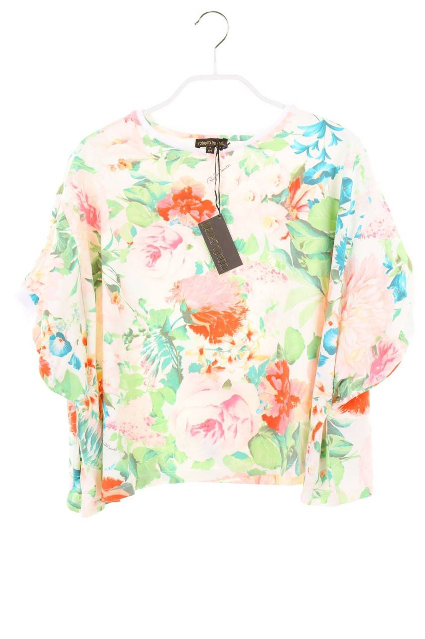 Carou roberto cavalli Oversize-T-Shirt mit Blumen-Print
