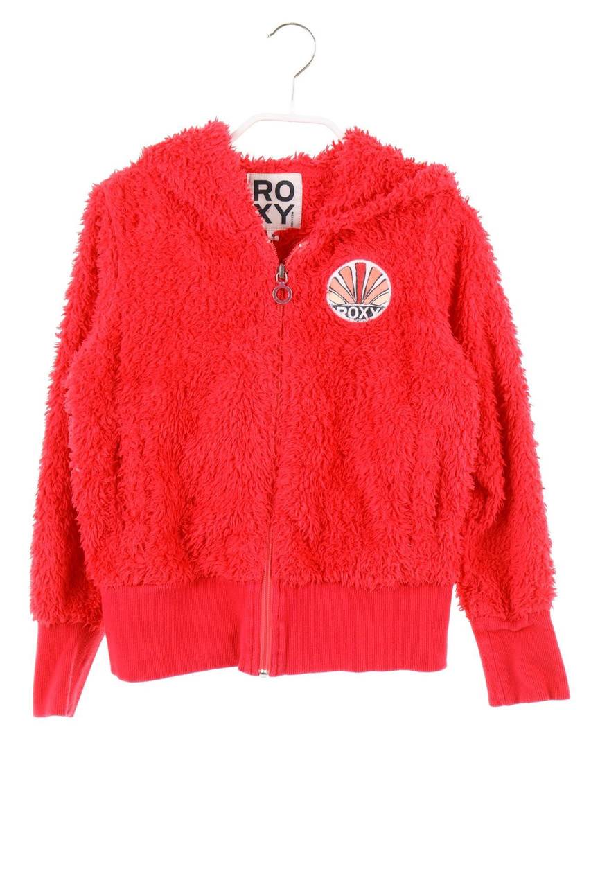 Carou ROXY Teddy-Kapuzenjacke/Hoodie Mit Logo-Patch
