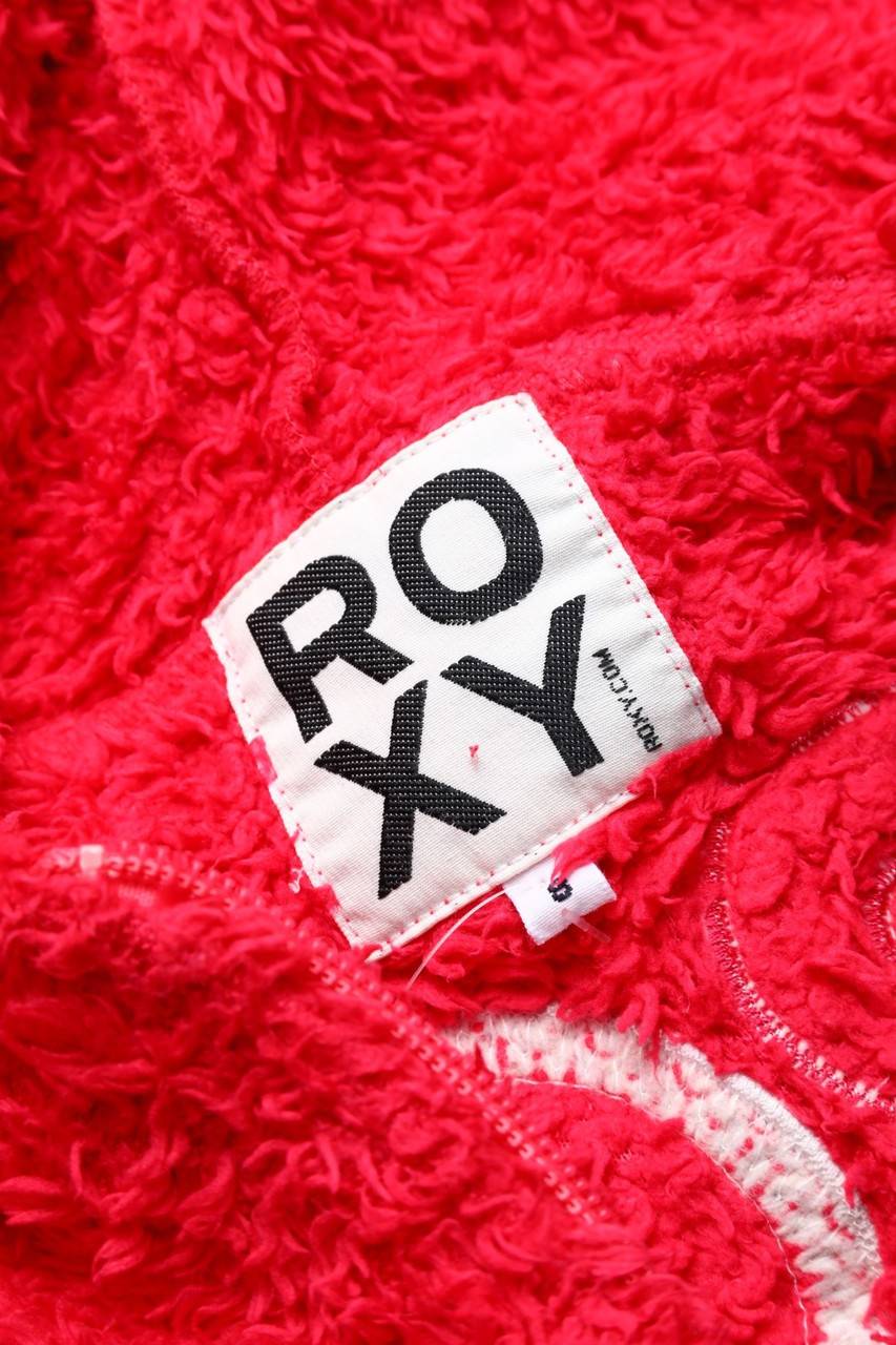 Carou ROXY Teddy-Kapuzenjacke/Hoodie Mit Logo-Patch