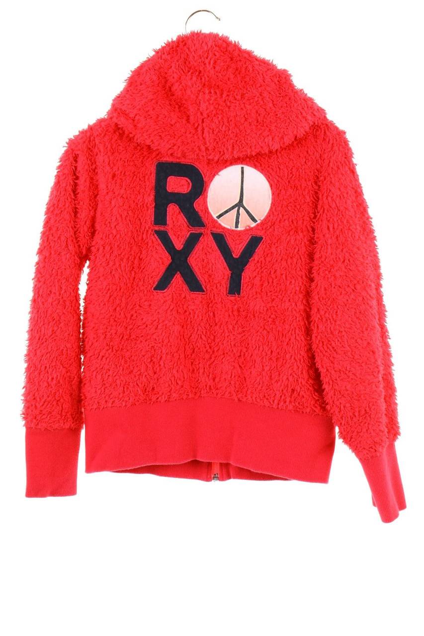 Carou ROXY Teddy-Kapuzenjacke/Hoodie mit Logo-Patch