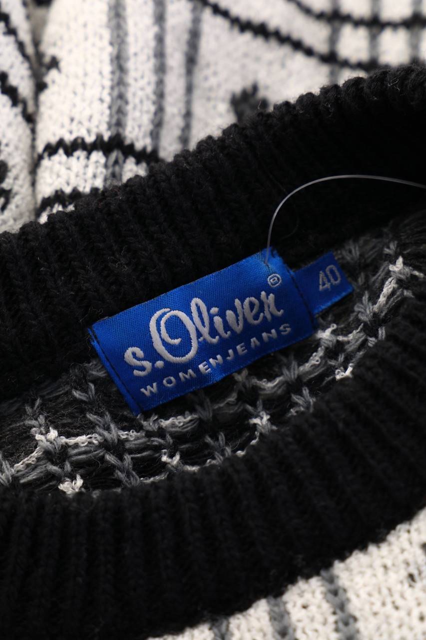 Carou S.Oliver Vintage-Strick-Pullover Aus Woll-Mix