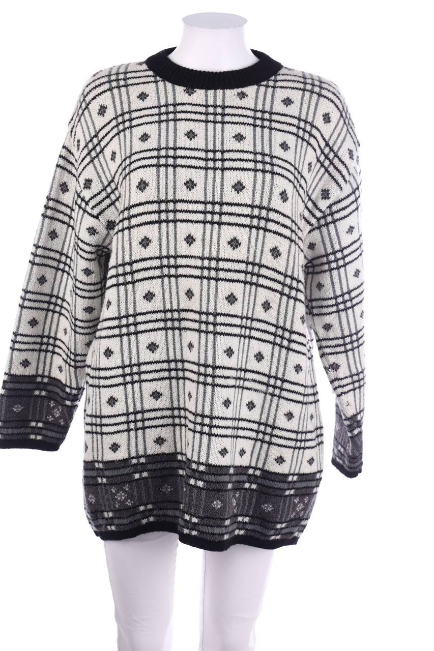 Carou s.Oliver Vintage-Strick-Pullover aus Woll-Mix