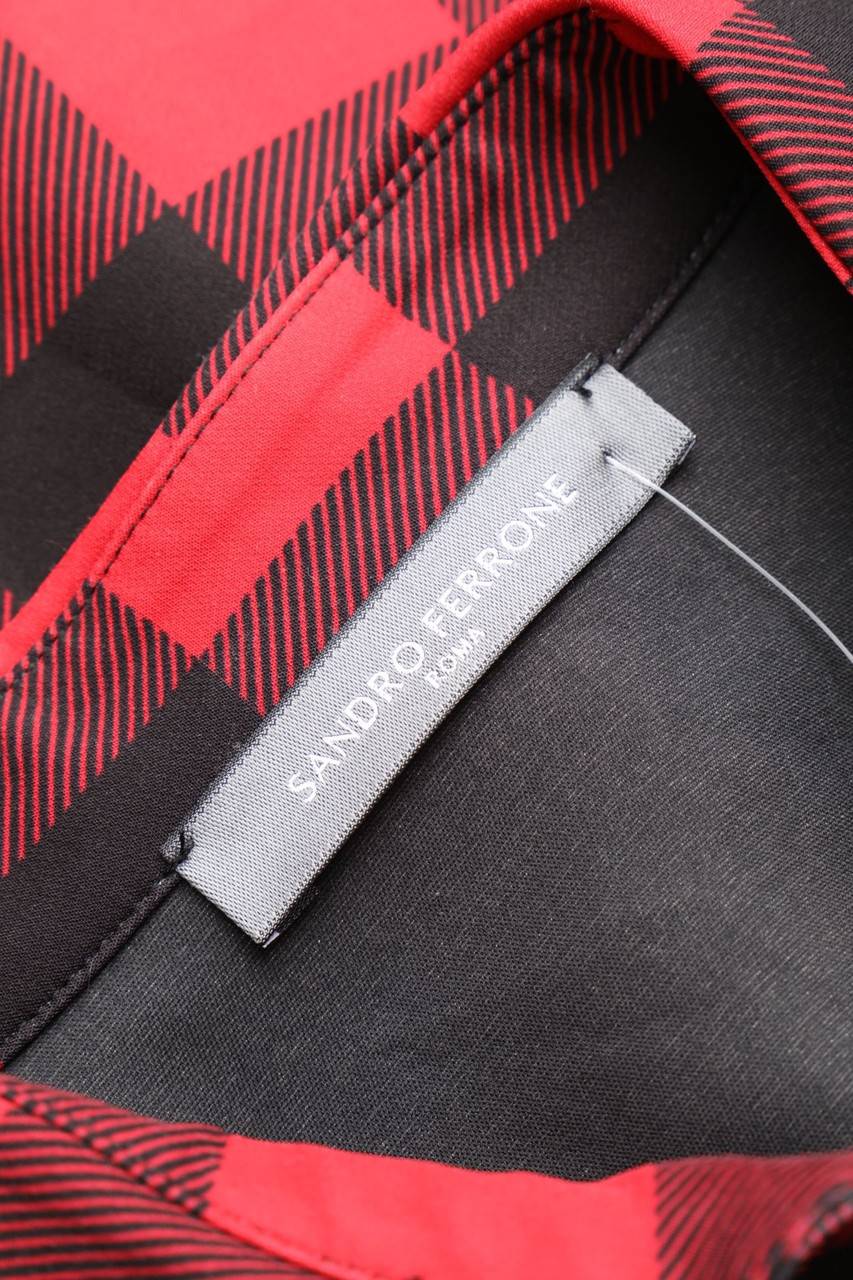 Carou SANDRO FERRONE Karo-Kleid Mit Reißverschluss