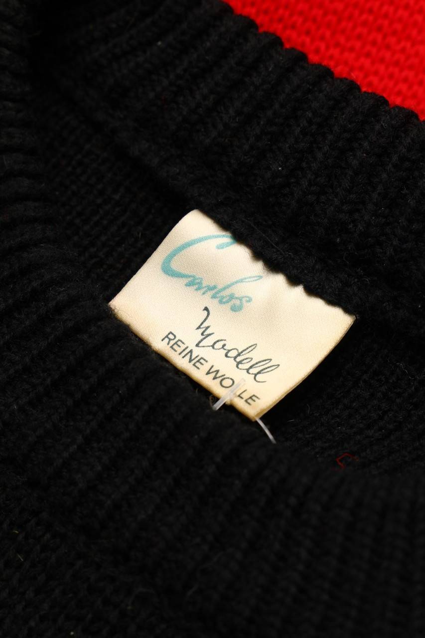 Carou Schoeller Vintage-Norweger-Pullover Aus Schurwolle