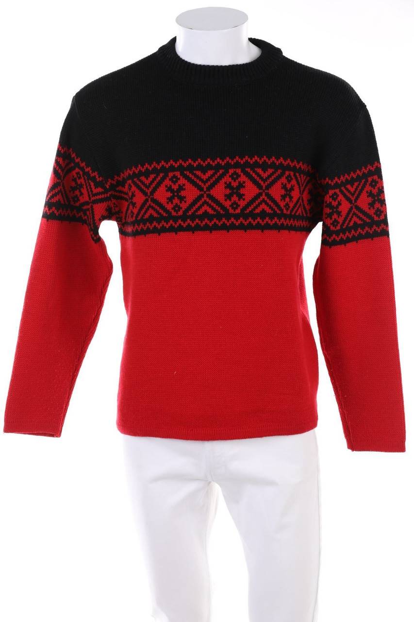 Carou Schoeller Vintage-Norweger-Pullover aus Schurwolle